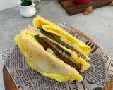 Foto langkah ke 7 dari resep Roti Telur Sandwich.