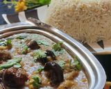 A picture of step 10 of Masala bengan with zeera Rice.