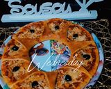 صورة لخطوة 4 من وصفة بيتزا الوردة🌹🍕