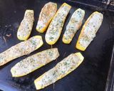 Une image de l'étape 6 de Courgettes jaunes farcies emmental et persil.