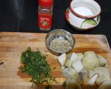 A picture of step 3 of Fennel seeds peri peri stir fry potato.