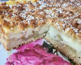 Une image de l'étape 9 de Carré pâtissier à la rhubarbe avec son crumble 😃.