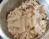 A picture of step 2 of Singhare atta pakodi.