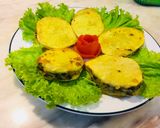 Hình bước làm 11 của món Hamberger khoai môn