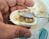 Foto del paso 4 de la receta: Huevos rellenos. Cumple familiar 4
