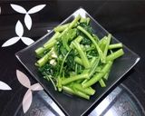 蒜炒溫泉空心菜的食譜步驟4照片
