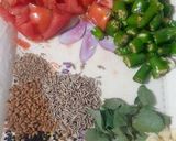 A picture of step 2 of Sabut masaley ka Arvi palak.
