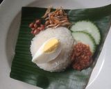 Gambar langkah 9 resipi Nasi lemak tumis.