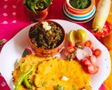 A picture of step 7 of Sarson ka saag.