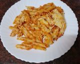 Foto del paso 5 de la receta: Penne (pasta) con cebolla sofrita y paté al horno