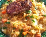 Zöldséges kelkáposzta főzelék recept fázis 5 fotója