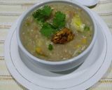 A picture of step 7 of Chicken corn soup.