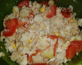 Foto del paso 3 de la receta: Ensalada de arroz, atún, huevo y tomate