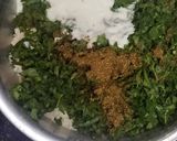 A picture of step 2 of Methi thepla.