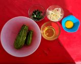 A picture of step 5 of Battered Zucchini Stuffed with Quesillo and White Rice.