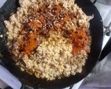 Foto del paso 4 de la receta: Huevos rellenos con carne de soja • champiñones salteados