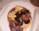 Une image de l'étape 2 de Lapin aux pruneaux aux cokeo +accompagné de tagliatelle œufs frais.