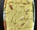 A picture of step 6 of Khoya burfi.