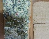 Foto del paso 11 de la receta: Ciabatta artesanal con aceitunas rellena de espinacas con queso