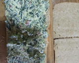 Foto del paso 11 de la receta: Ciabatta artesanal con aceitunas rellena de espinacas con queso