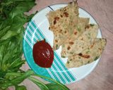 पालक और प्याज़ के पराठे (palak aur pyaz ke parathe recipe in Hindi) रेसिपी चरण 6 फोटो