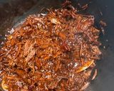 A picture of step 6 of Korean style glazed beef.