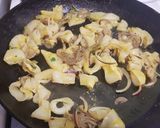A picture of step 4 of Baby Squid (preparing and dry frying).