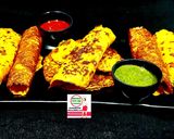 A picture of step 4 of Mix Veg Besan Chilla.