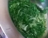 A picture of step 1 of Bhaji Gosht.