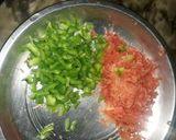 A picture of step 3 of Amritsari masala nutri with bread.