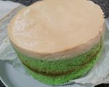 Foto langkah ke 9 dari resep Pandan Melaka Cheesecake Tanpa Terigu Part 2.