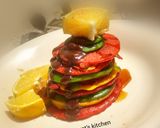 A picture of step 2 of Rainbow mini pancakes.