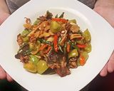 Foto langkah ke 8 dari resep Ikan asin cumi cabe hijau saos tauco asin 🥰.