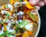 A picture of step 8 of Loaded Cheesy nachos.