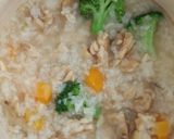 Foto langkah ke 4 dari resep Bubur Beras-KalduSapi-Tempe-Wortel-Brokoli MPASI.