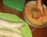 Foto del paso 1 de la receta: Batido de melón 🍹 / Pollo frito con salsa de tomate 🍅