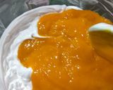 A picture of step 4 of Homemade mango ice cream.