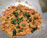 A picture of step 7 of Baingan Bhaji.
