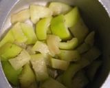 A picture of step 2 of Bottle Guard Halwa.