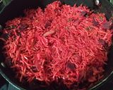 A picture of step 11 of Beetroot Biryani pulao.