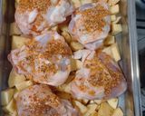 Foto del paso 8 de la receta: Pollo al Horno con Papas con Salsa Fusión Gochujang