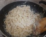 A picture of step 14 of Home Made Fettuccine Alfredo Pasta.