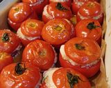 Tonhalas, sajtos rizzsel töltött paradicsom recept fázis 8 fotója