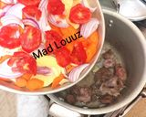صورة لخطوة 2 من وصفة خضار مع قطع لحم 🍖🥩🍗 لذيذة جدا