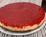A picture of step 18 of Strawberry & Raspberry Cheesecake.