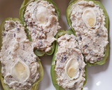 Foto del paso 5 de la receta: Chayotes rellenos de requesón con champiñones