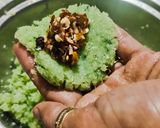 A picture of step 5 of Nariyal Paan Modak.