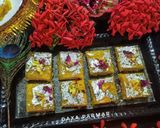 A picture of step 6 of Kesar Kopra Paak (Janmashtami Special).