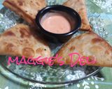 A picture of step 8 of Fried Shrimp Quesadilla Fingers.