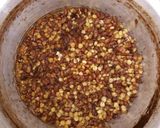 A picture of step 1 of Spiced githeri.